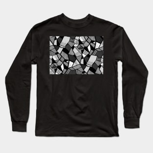 Black and White Matisse Geometry Long Sleeve T-Shirt